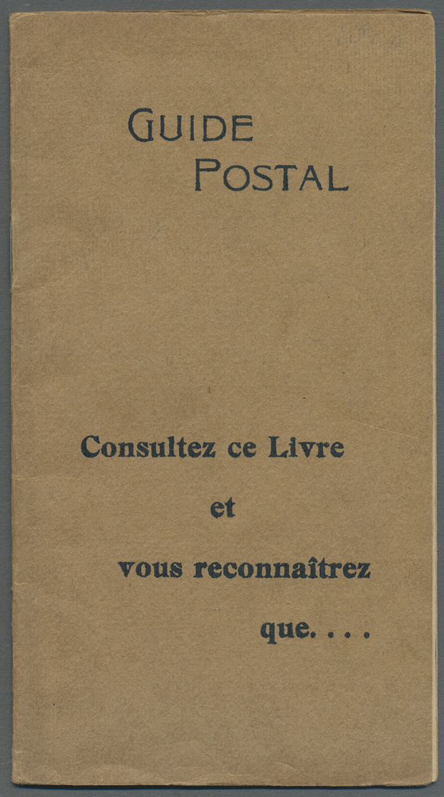 ** Frankreich - Markenheftchen: 1910 (environ). Carnet Privé "AIGLON" Semeuse Camée 10c Rouge Sur Porte-timbre. - Autres & Non Classés