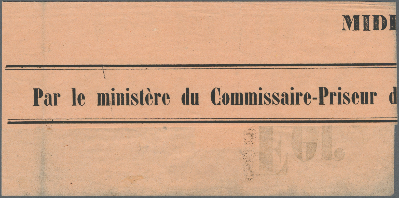 Brrst Frankreich - Zeitungsmarken: Zeitungsmarke, 2 C. Essay Geschnitten In Schwarz Mit Rotem Überdruck Epreuve A. G - Newspapers