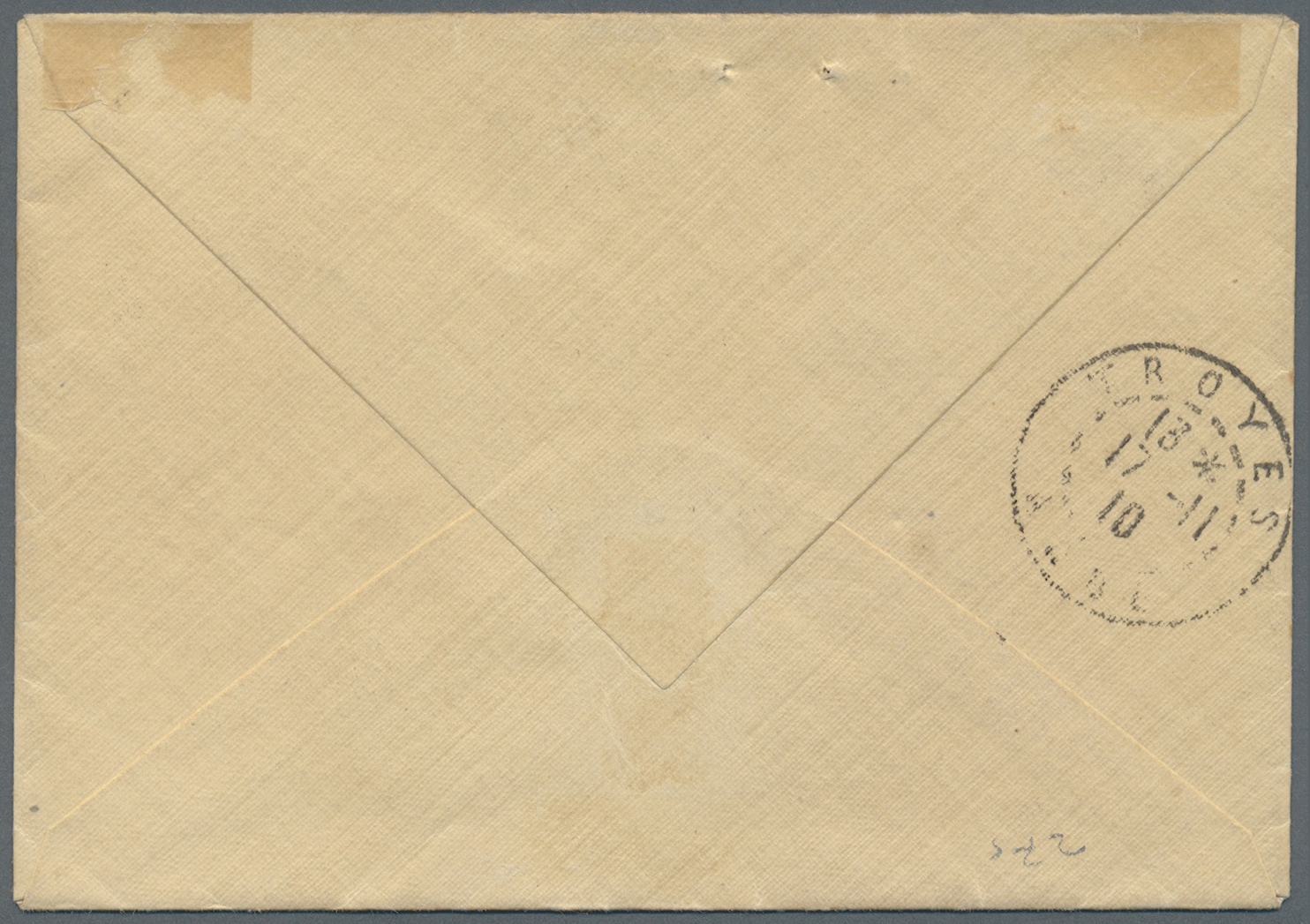 Br Französische Post In Ägypten - Alexandria: 1910. Registered Envelope Addressed To France Bearing Alexandria Yv - Other & Unclassified