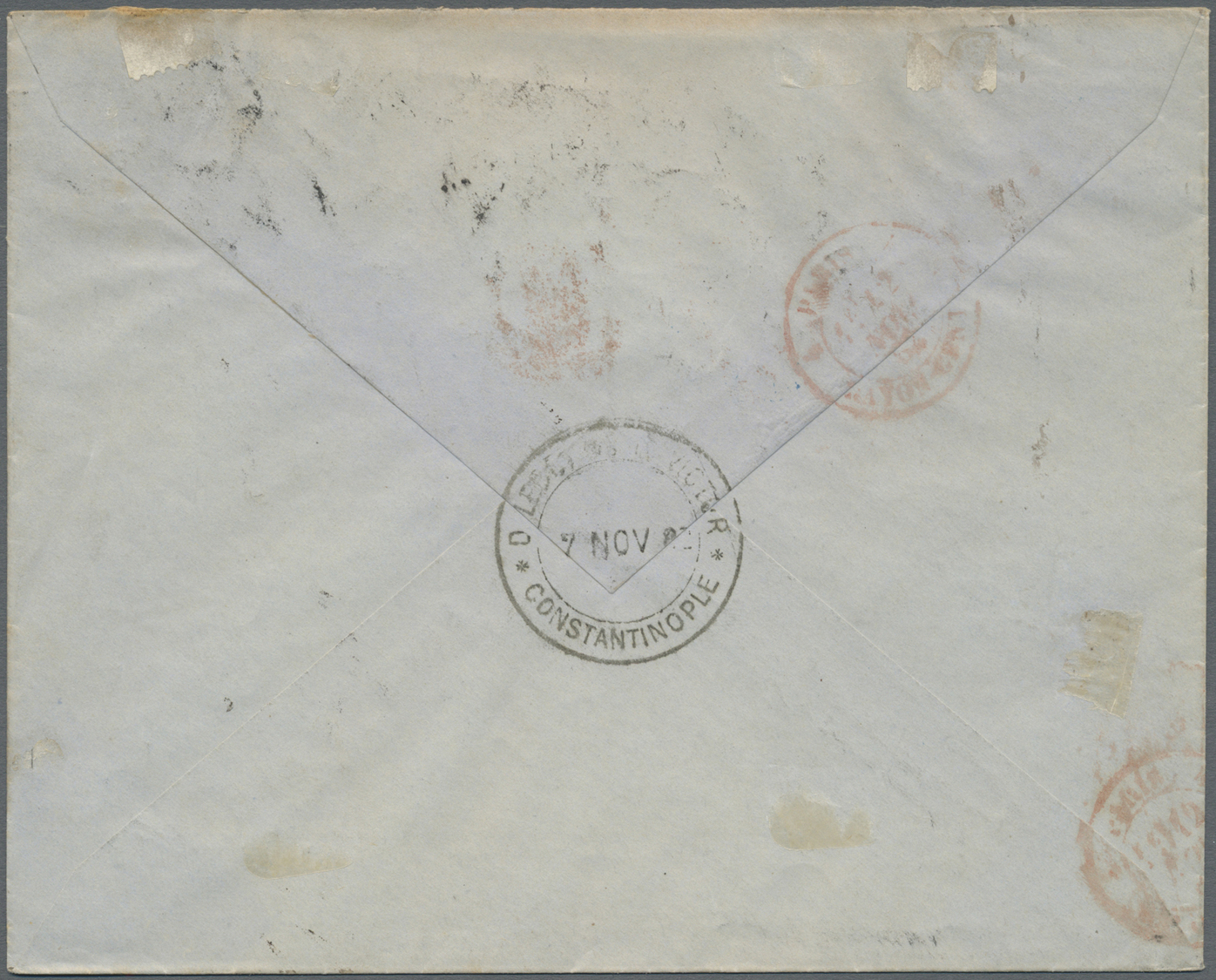 Br Französische Post In Der Levante: 1882. Registered Envelope Addressed To France Bearing French 'Type Sage' Yve - Other & Unclassified