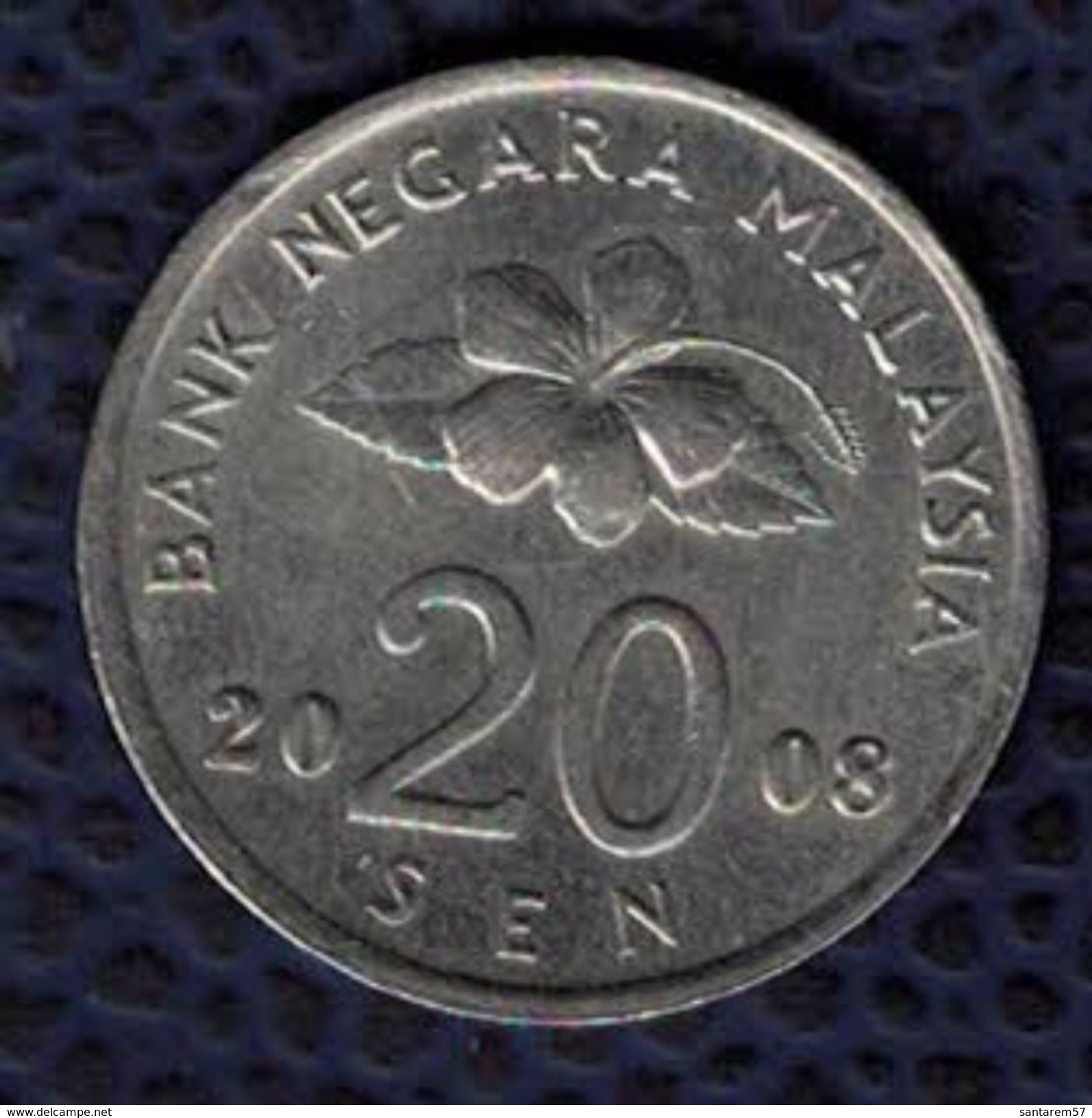 Malaisie 2008 Pièce De Monnaie Coin 20 Sen Bank Negara Malaysia - Malaysie