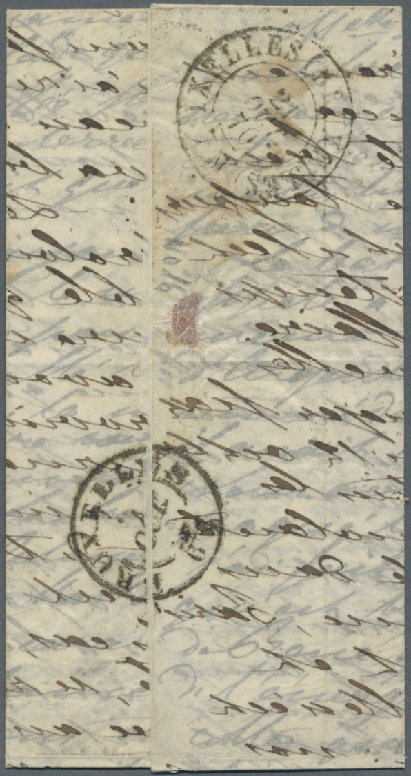 Br Frankreich - Ballonpost: 1870, 30 C Napoleon, Single Franking On Folded Letter "ballon Monte" Cover With Cds P - 1960-.... Lettres & Documents