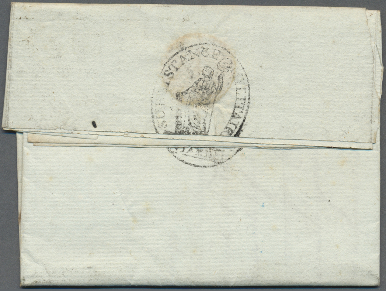 Br Frankreich - Militärpost / Feldpost: 1795, "4E.ON ARM. DES C.TES DES BREST", Double Line Clear On Folded Lette - Army Postmarks (before 1900)
