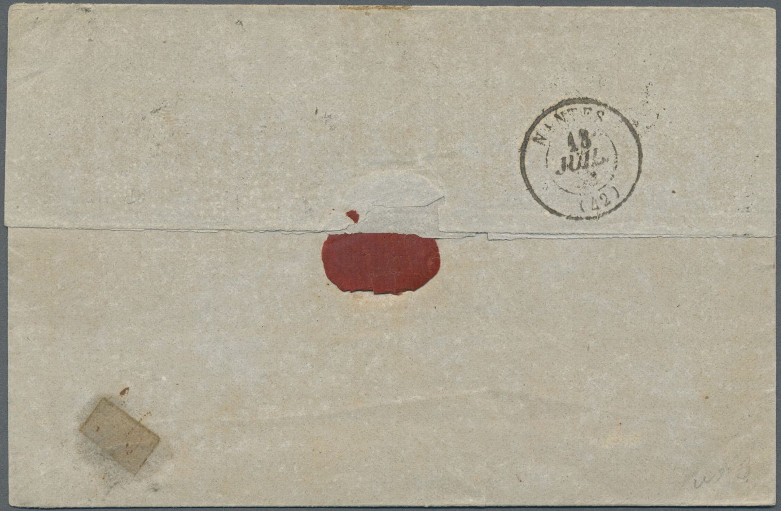 Br Frankreich - Militärpost / Feldpost: 1862/1875, 80 C Napoleon On Folded Letter To VERA CRUZ, Further 80 C Cere - Marques D'armée (avant 1900)