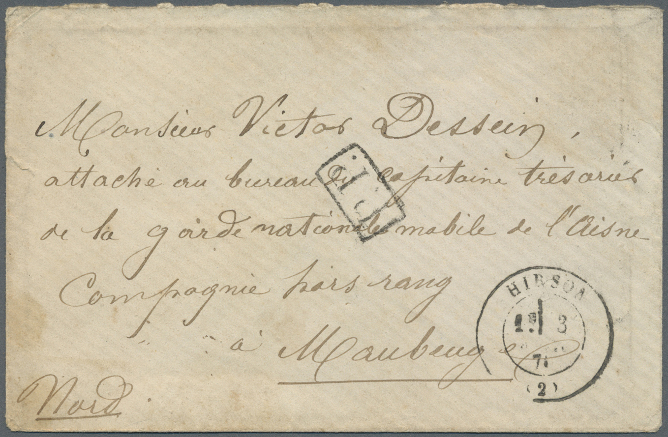 Br Frankreich - Militärpost / Feldpost: 1870/1871, Three Field Post Letters Armée De L´Ouest, Garde Nationle Mobi - Army Postmarks (before 1900)