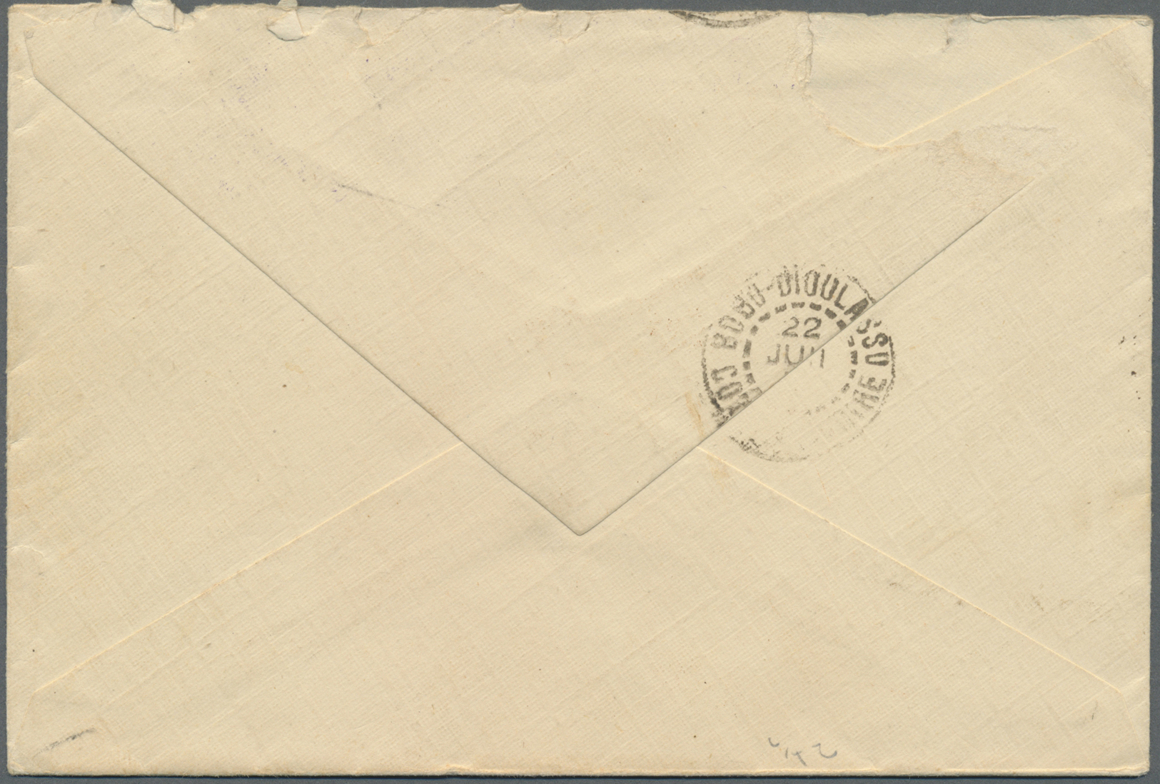 Br Frankreich - Militärpost / Feldpost: 1938. Military Mail Envelope Dated '13 Juin 1938' Addressed To Bobo Dioul - Bolli Militari (ante 1900)