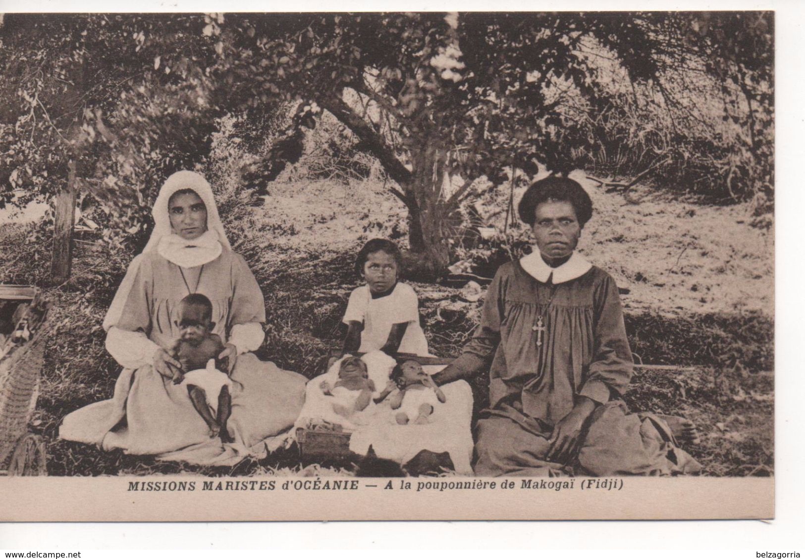 FIDJI -  A La Pouponnière De Makogaï  (  Fidji )  -   Missions Maristes D' Océanie - Fidji