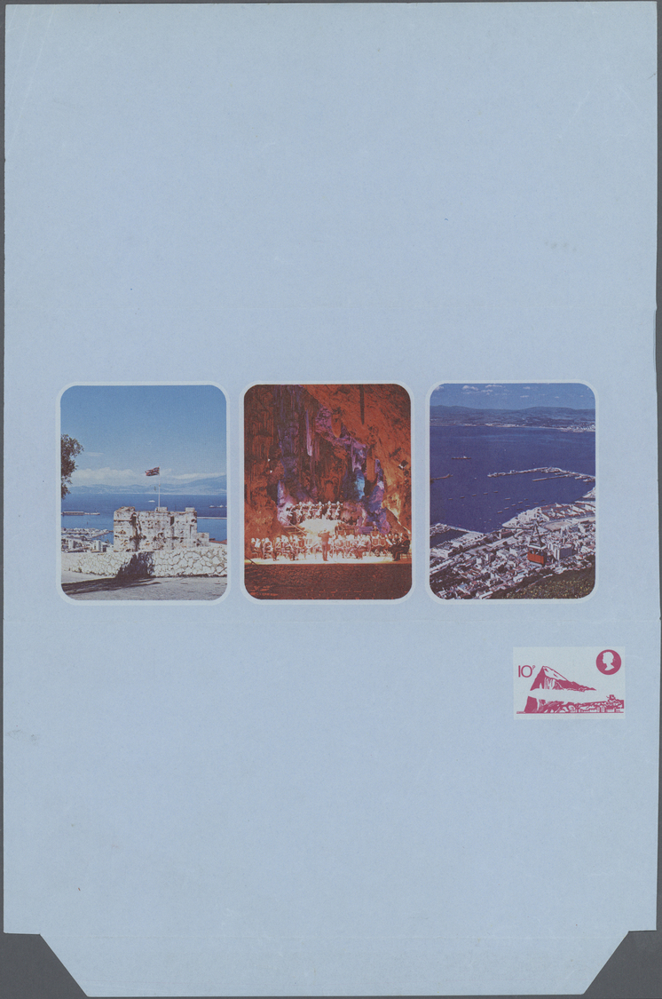 GA Gibraltar - Ganzsachen: 1978, Airletter 10d, "missing Aircraft" (and Imprint), Jackson AL16a, Pg 90. With Ordi - Gibraltar