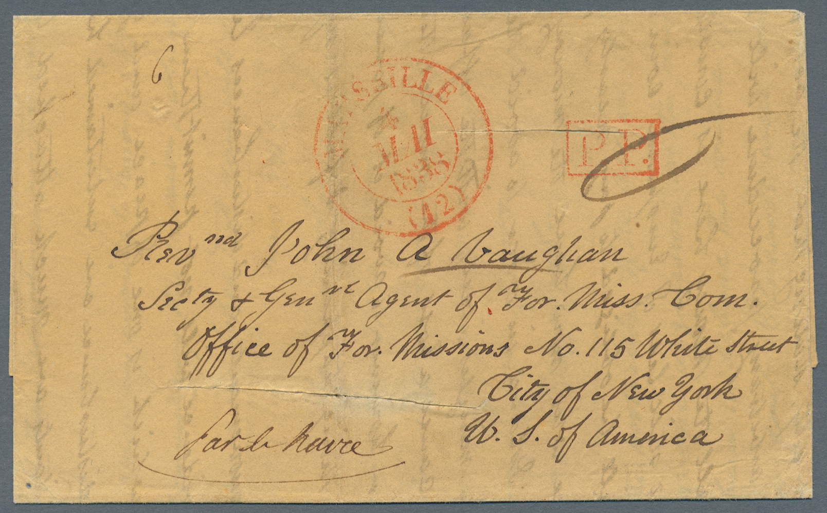 Br Griechenland - Vorphilatelie: 1838, Folded Letter (inside Not Complete, Sender Was A Missionary Of An Island.. - ...-1861 Prefilatelia