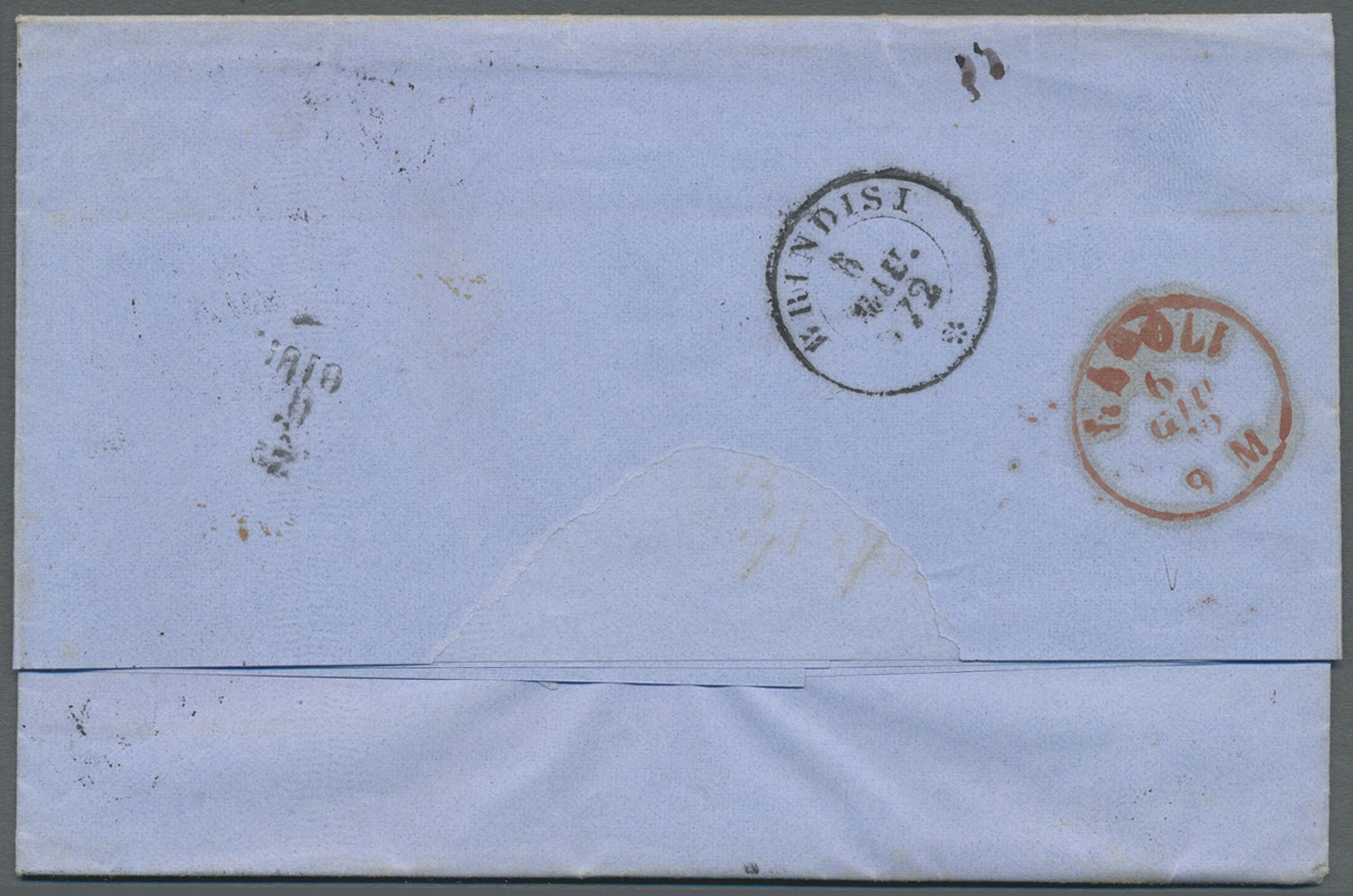 Br Griechenland: 1872, Hermeskopf, Athener Druck, 5 L. Breitrandig, 20 L. Unten Angeschnitten, 40 L. Noch Vollran - Lettres & Documents