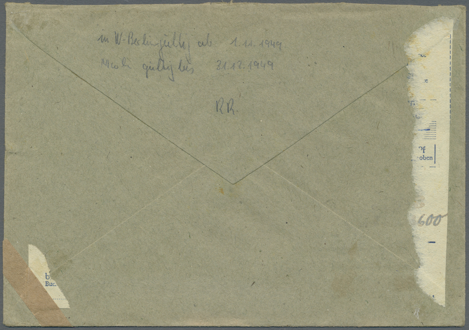 Br Berlin - Besonderheiten: 1949:Fernbrief Luftpost Einschreiben Und Nachnahme 41 – 60g – DM 1,25 Mit 5 - Autres & Non Classés