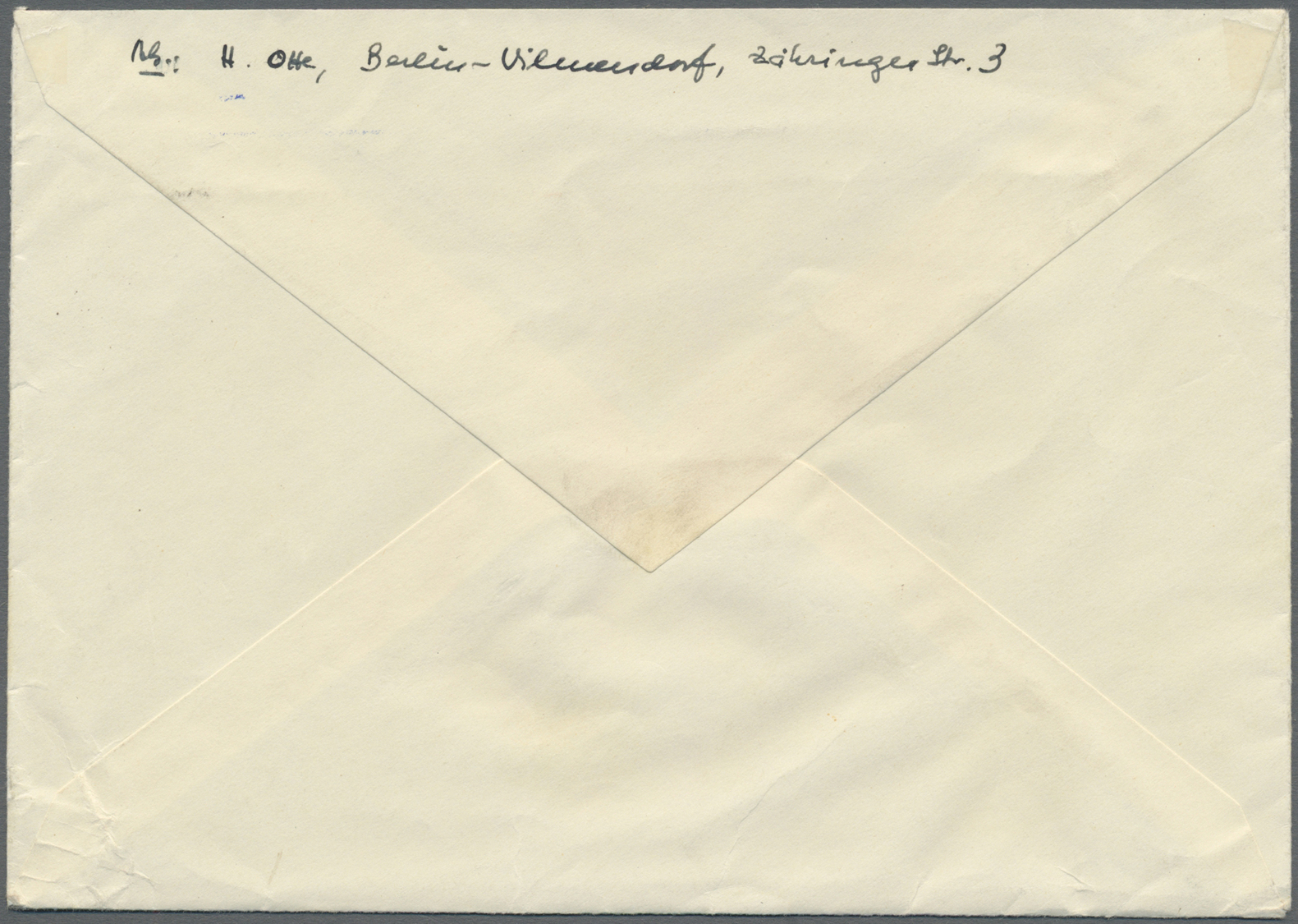 Br Berlin - Besonderheiten: 1950: Ortsbrief Mit 10 Und 20 Pf. FZ Württ. Goethe Ab Berlin-Charlottenburg - Altri & Non Classificati