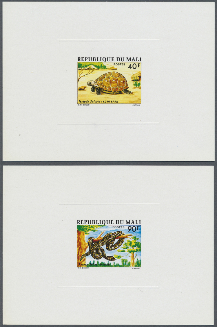 Thematik: Tiere-Reptilien / Animals-reptiles: 1976, Mali. Set Of 5 DeLuxe Sheets For The Complete "Reptiles" Series Show - Other & Unclassified