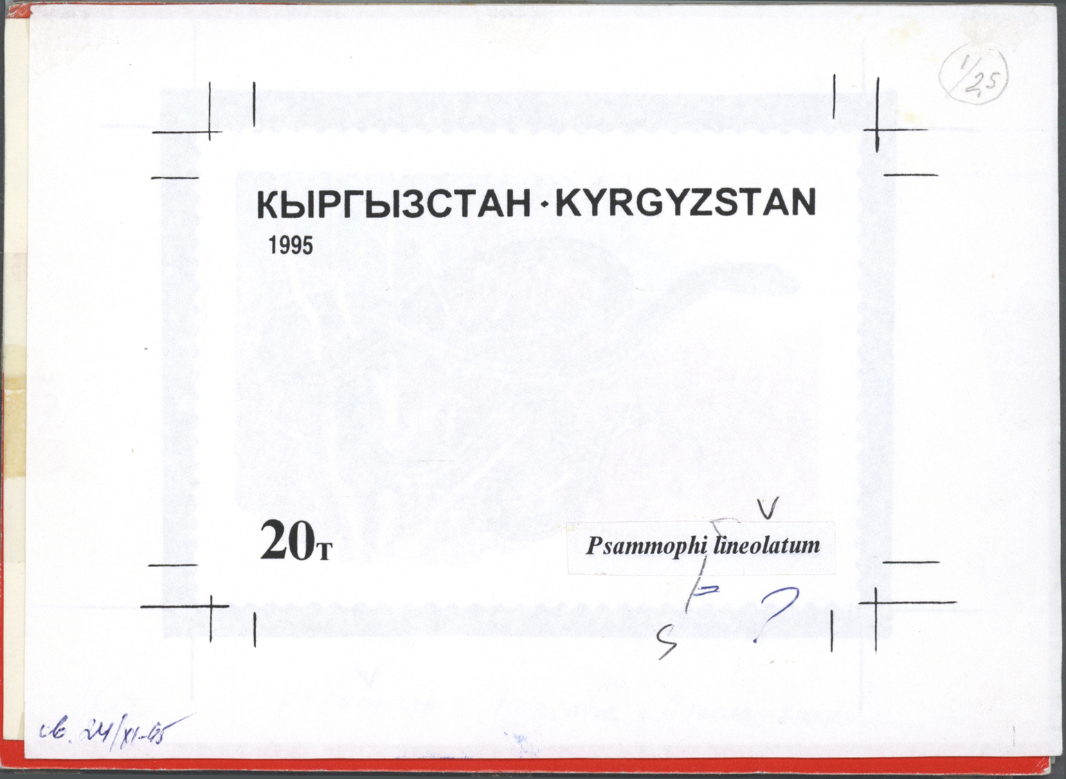 Thematik: Tiere-Reptilien / Animals-reptiles: 1995/1996, Kyrgyzstan. Set Of 8 Artworks For Stamps Of The Complete Reptil - Other & Unclassified