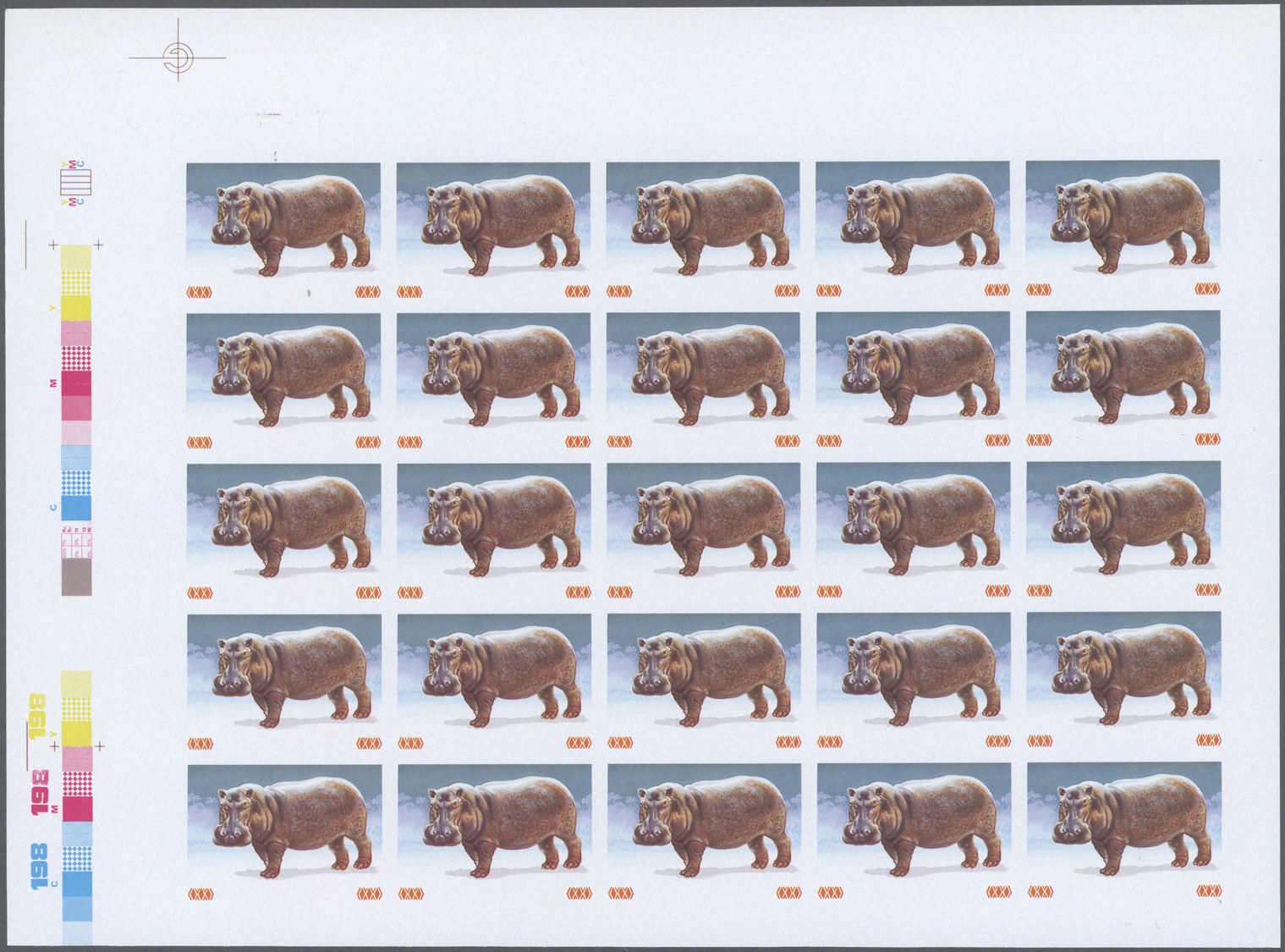 ** Thematik: Tiere-Säugetiere / Animals-mammals: 1991, Burundi. Imperforate Progressive Proof (2 Phases) For The 5fr Val - Other & Unclassified