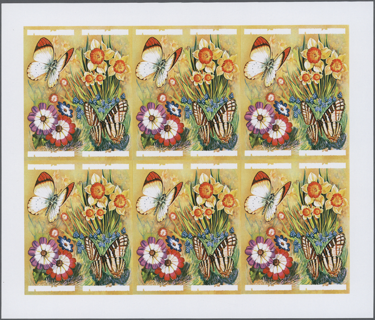 ** Thematik: Tiere-Schmetterlinge / Animals-butterflies: 1973, Burundi. Progressive Proof (6 Phases) For The Four 3fr Va - Butterflies