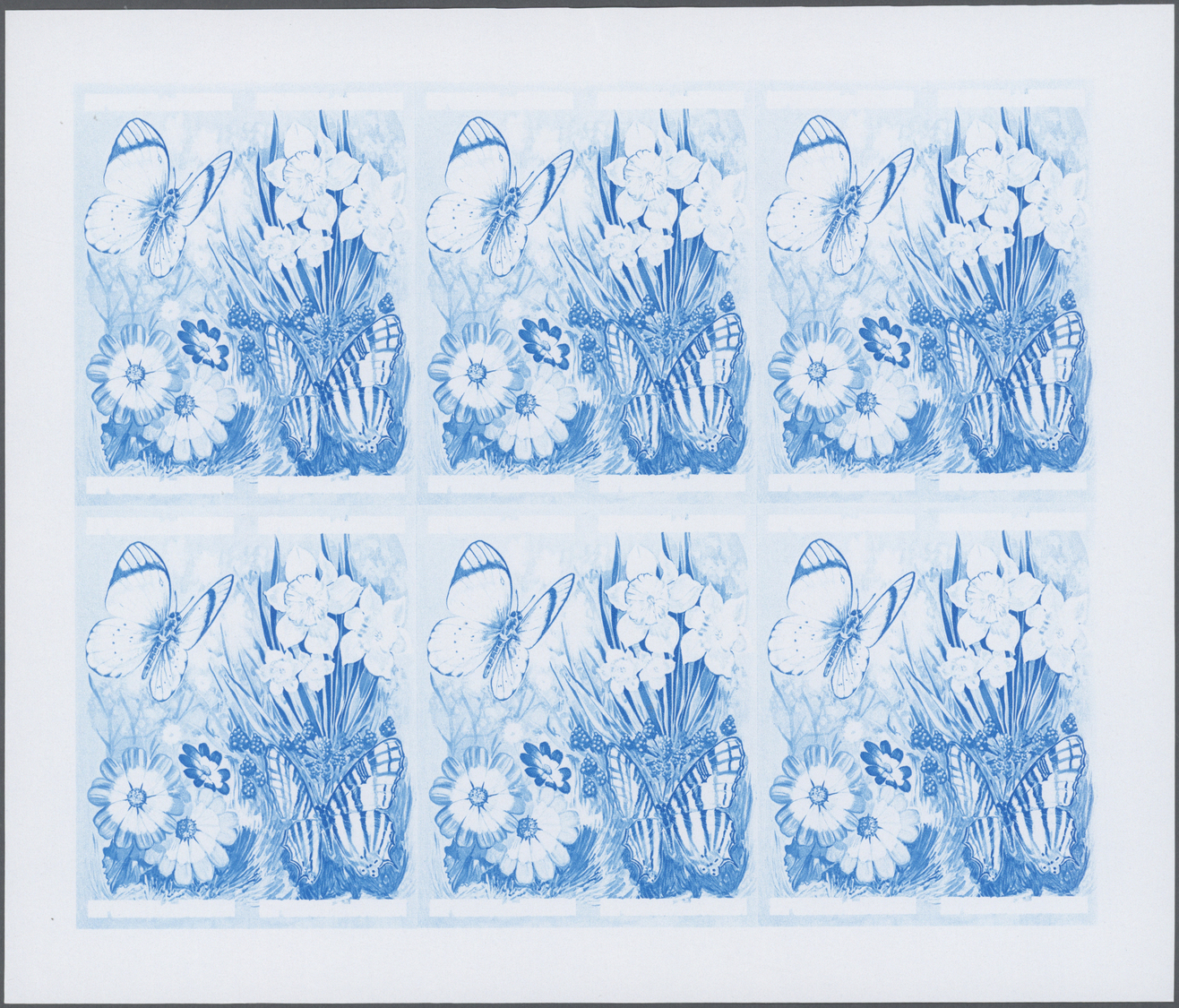 ** Thematik: Tiere-Schmetterlinge / Animals-butterflies: 1973, Burundi. Progressive Proof (6 Phases) For The Four 3fr Va - Butterflies