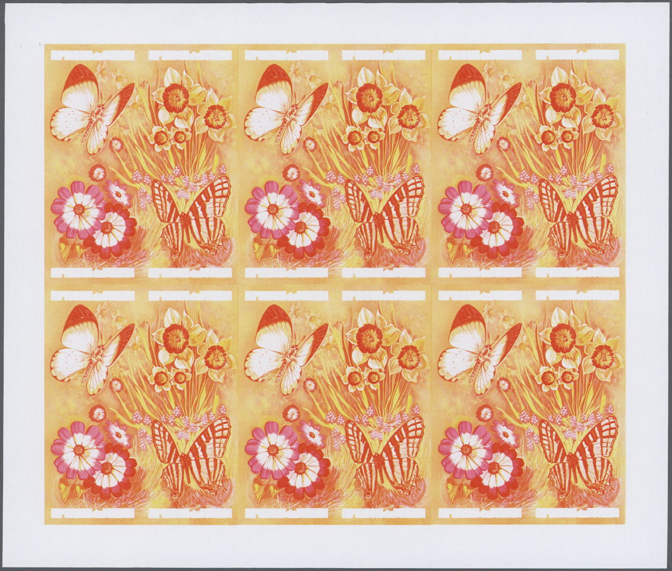 ** Thematik: Tiere-Schmetterlinge / Animals-butterflies: 1973, Burundi. Progressive Proof (6 Phases) For The Four 3fr Va - Butterflies