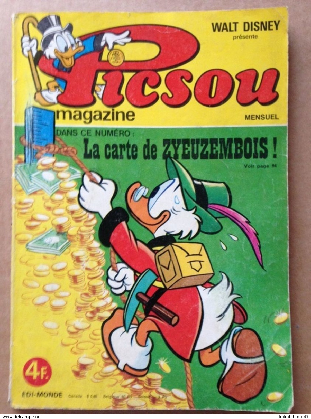 Disney - Picsou Magazine - Année 1976 - N°56 (avec Grand Défaut D'usure) - Picsou Magazine