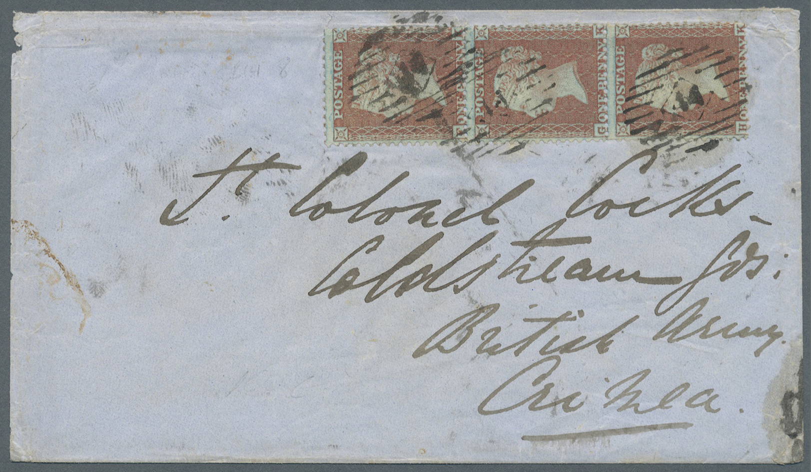 Br Großbritannien: 1856 (Jan 7), Destination CRIMEAN WAR: Cover From London To A Colonel Surving In The British A - Other & Unclassified