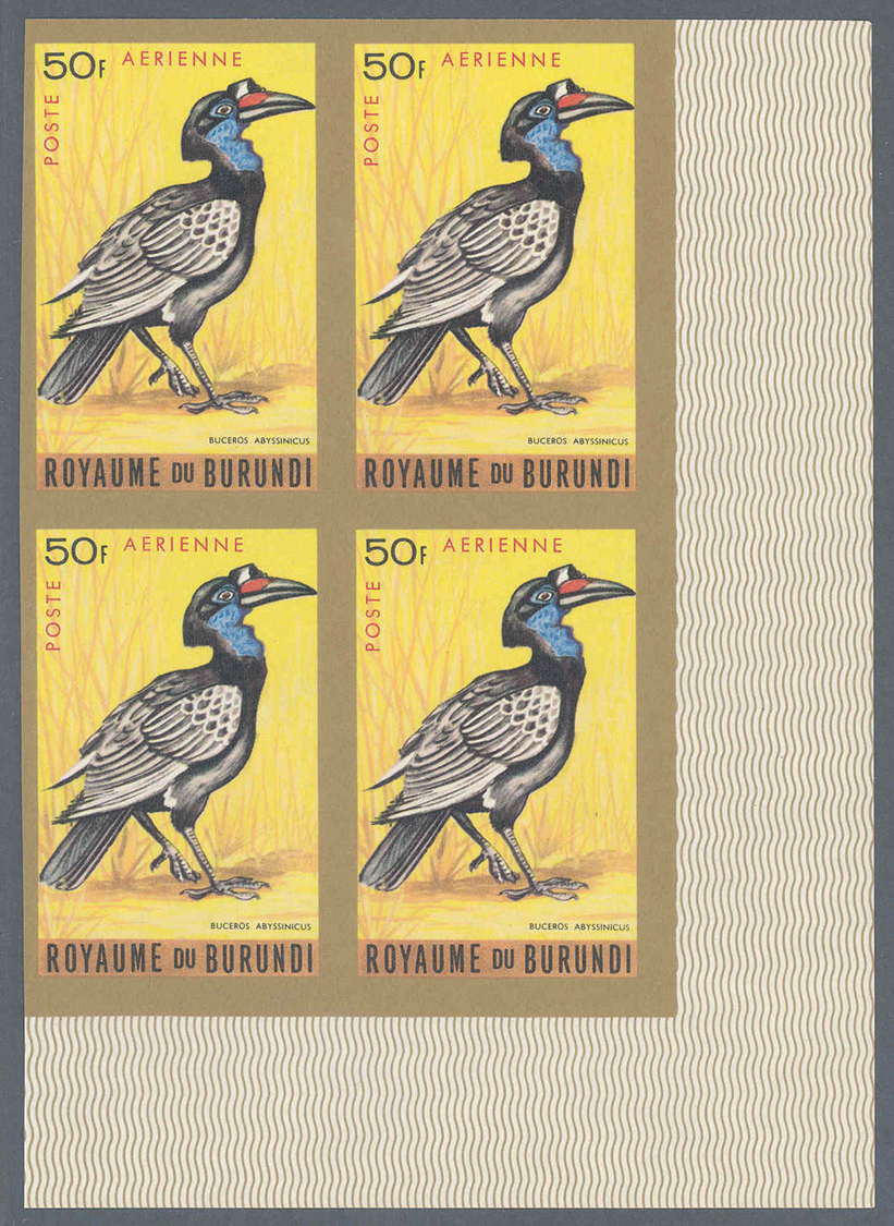 ** Thematik: Tiere-Vögel / Animals-birds: 1965, Burundi, Flugpostmarken Vögel Komplette Serie In UNGEZÄHNTEN Postfrische - Other & Unclassified