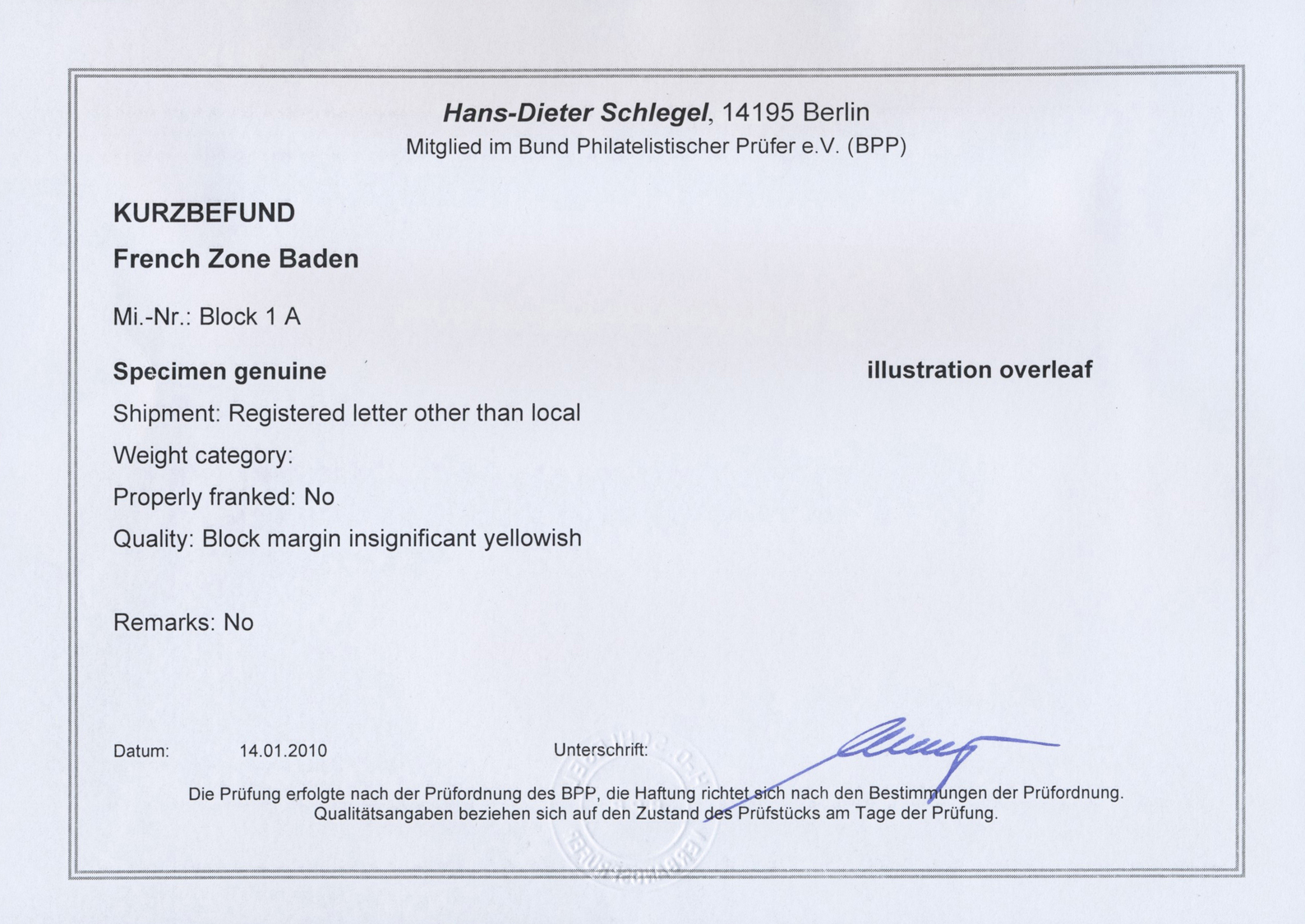 Br Französische Zone - Baden: 1949, Freiburg Blockpaar Auf 2 Gelaufenen R-Briefen Von „FREIBURG (BREISG - Andere & Zonder Classificatie