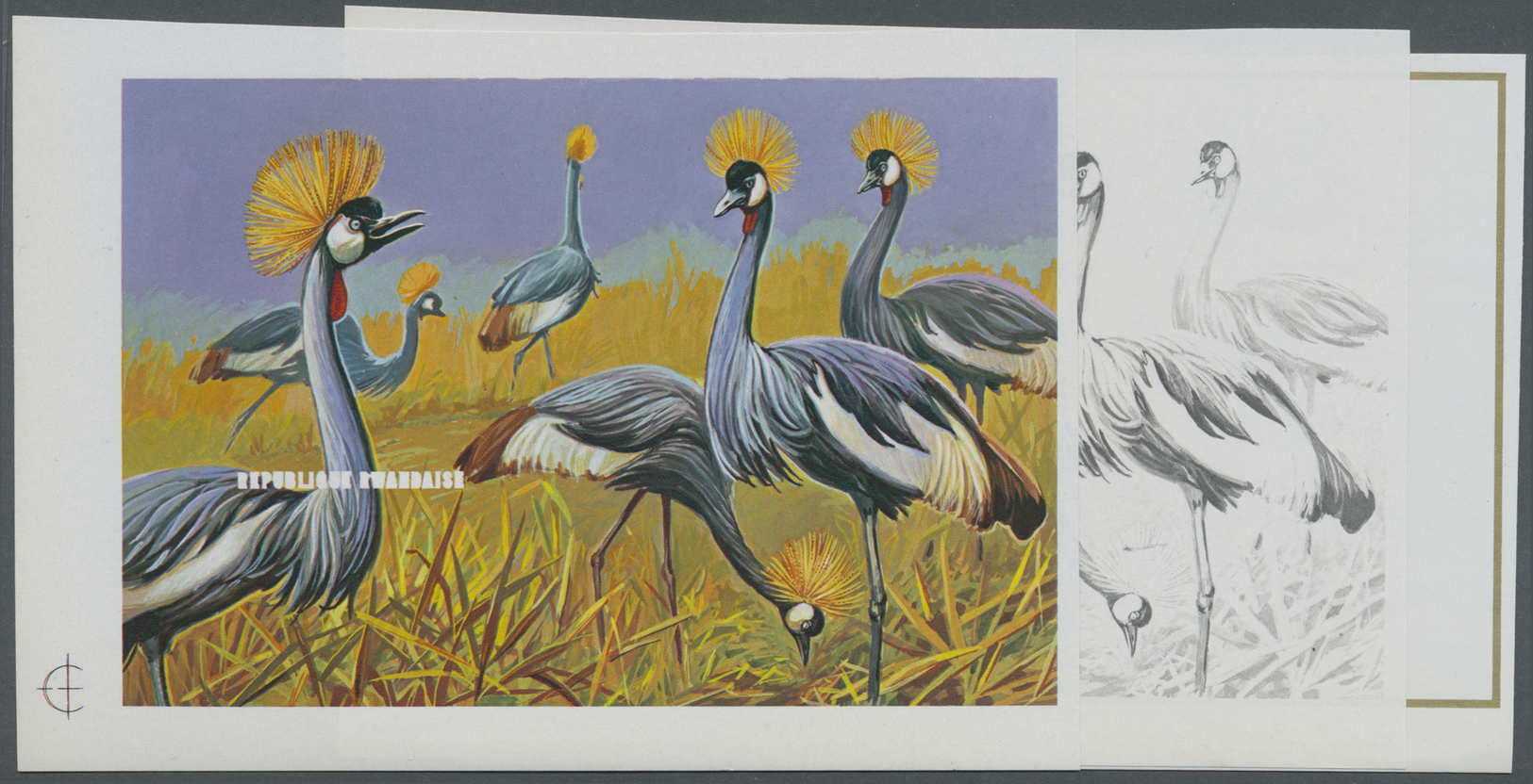 ** Thematik: Tiere-Vögel / Animals-birds: 1975, Rwanda. Exceptional Progressive Proof (7 Phases) For The Second Souvenir - Other & Unclassified