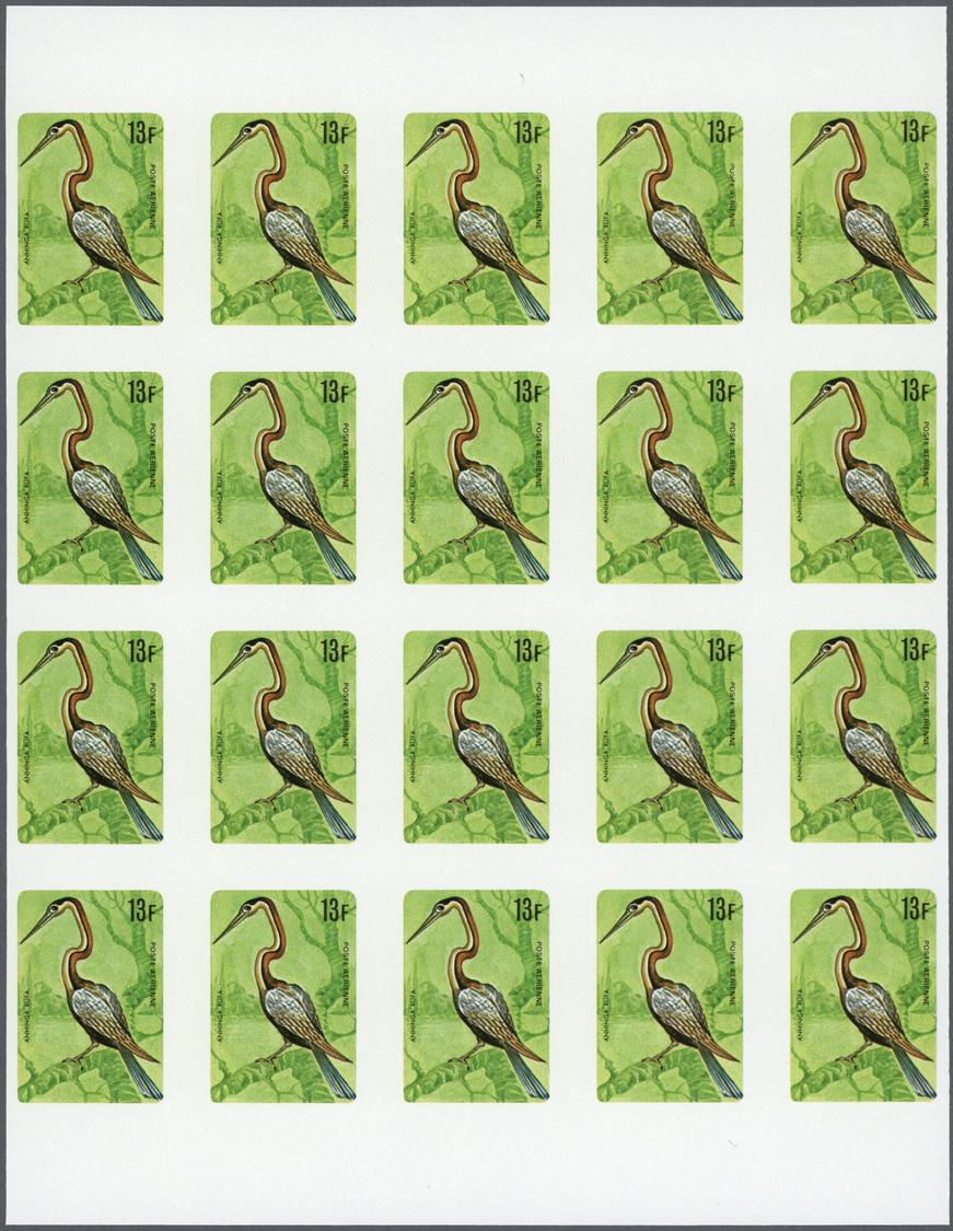 ** Thematik: Tiere-Vögel / Animals-birds: 1979, Burundi. Imperforate Proof In A Sheet Of 20 For The 13fr Airmail Value O - Other & Unclassified