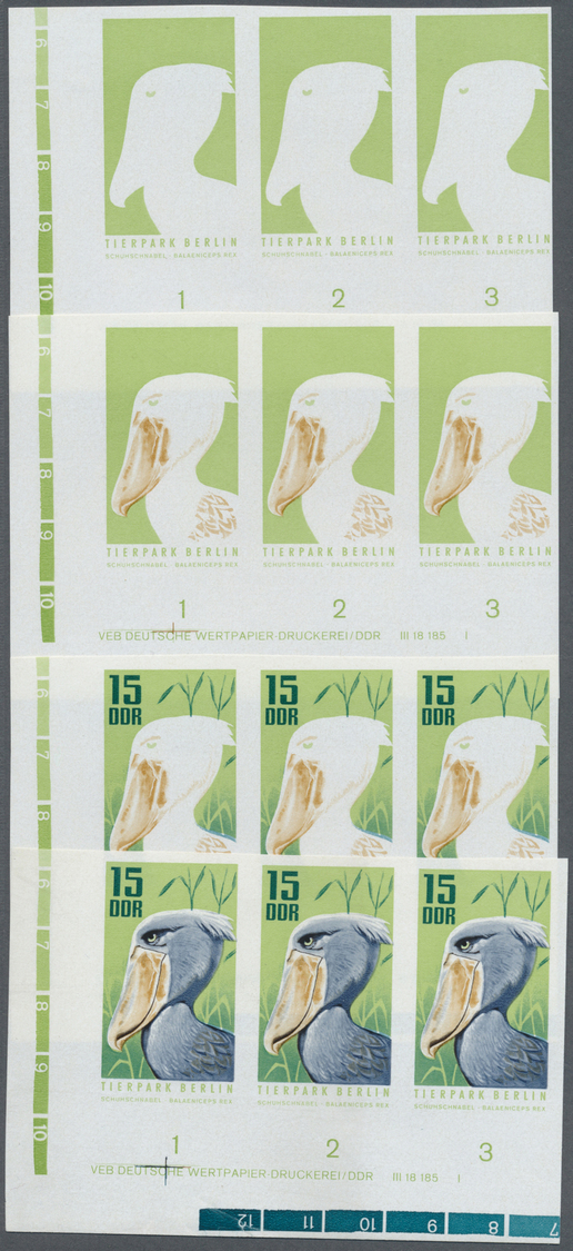 ** Thematik: Tiere-Zootiere / Animals-zoo Animals: 1970, GDR. Progressive Proof (4 Phases Inclusive Imperforates) For Th - Other & Unclassified