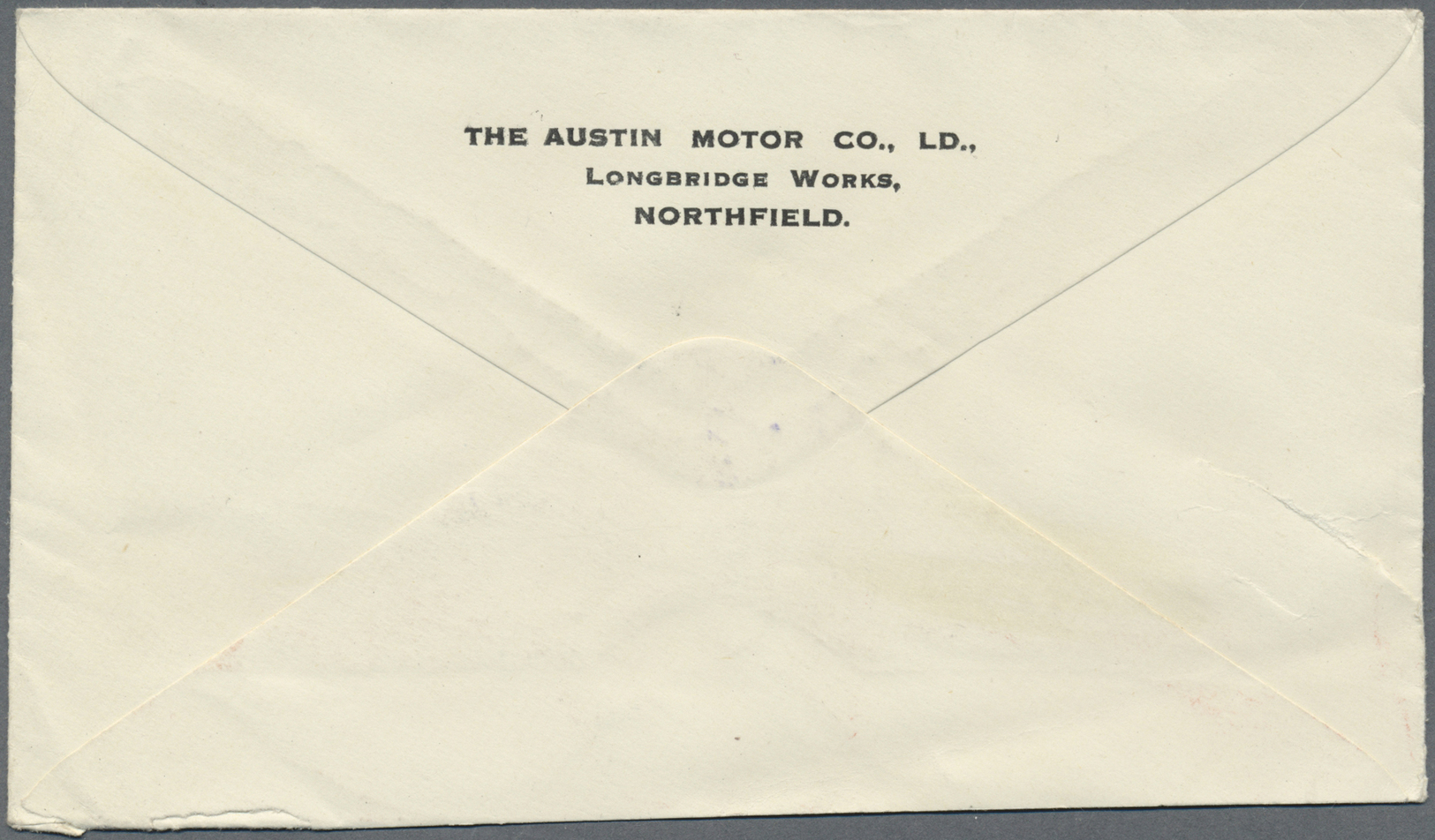 Br Thematik: Verkehr-Auto / Traffic-car: 1927, Great Britain. Commercial Letter "The Austin Motor Co., Northfield" Beari - Cars