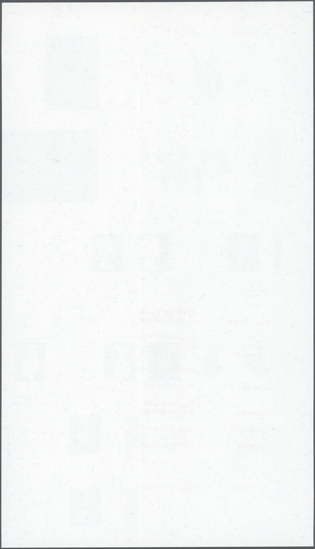** Großbritannien - Machin: 1997/1998, Proof Sheet On Gummed Paper (vertical Fold), Size 17,2:29,9 Cm, Depicting - Série 'Machin'