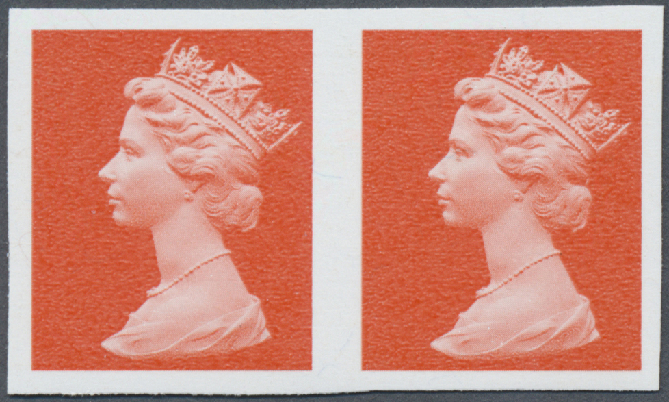 ** Großbritannien - Machin: 1997, Imperforate Proof In Issued Design Without Value On Gummed Paper, Horiz. Pair I - Série 'Machin'