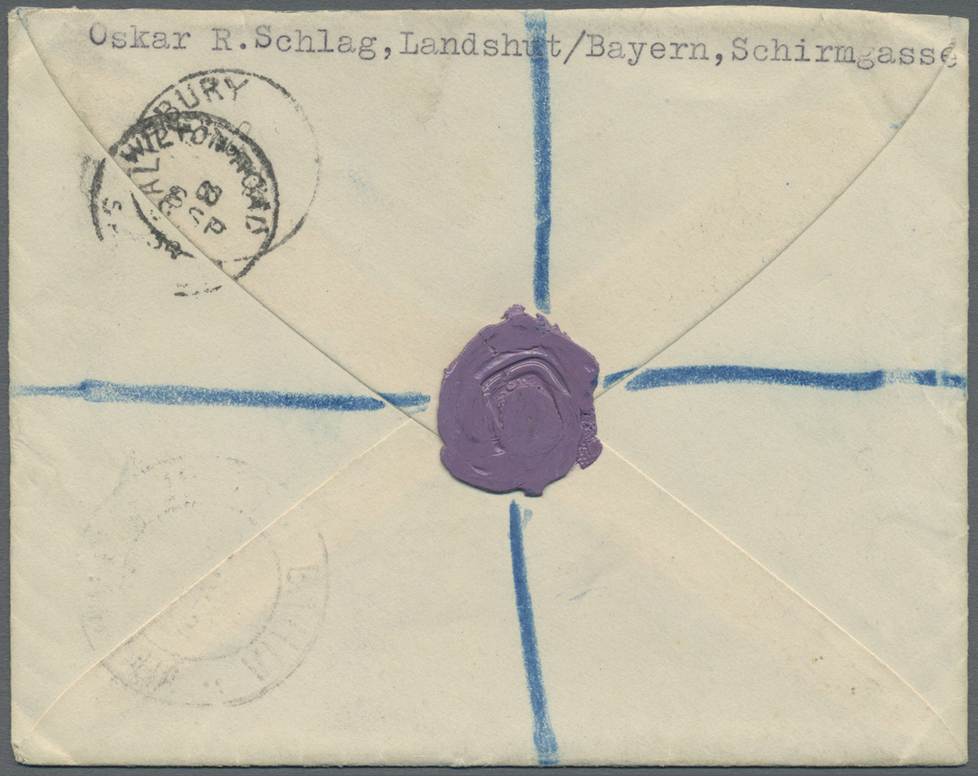 Br Großbritannien - Zusammendrucke: 1934, "SHAVALLO Barbers Use It.." + 1 1/2 D. Brown With Additional Franking 1 - Other & Unclassified
