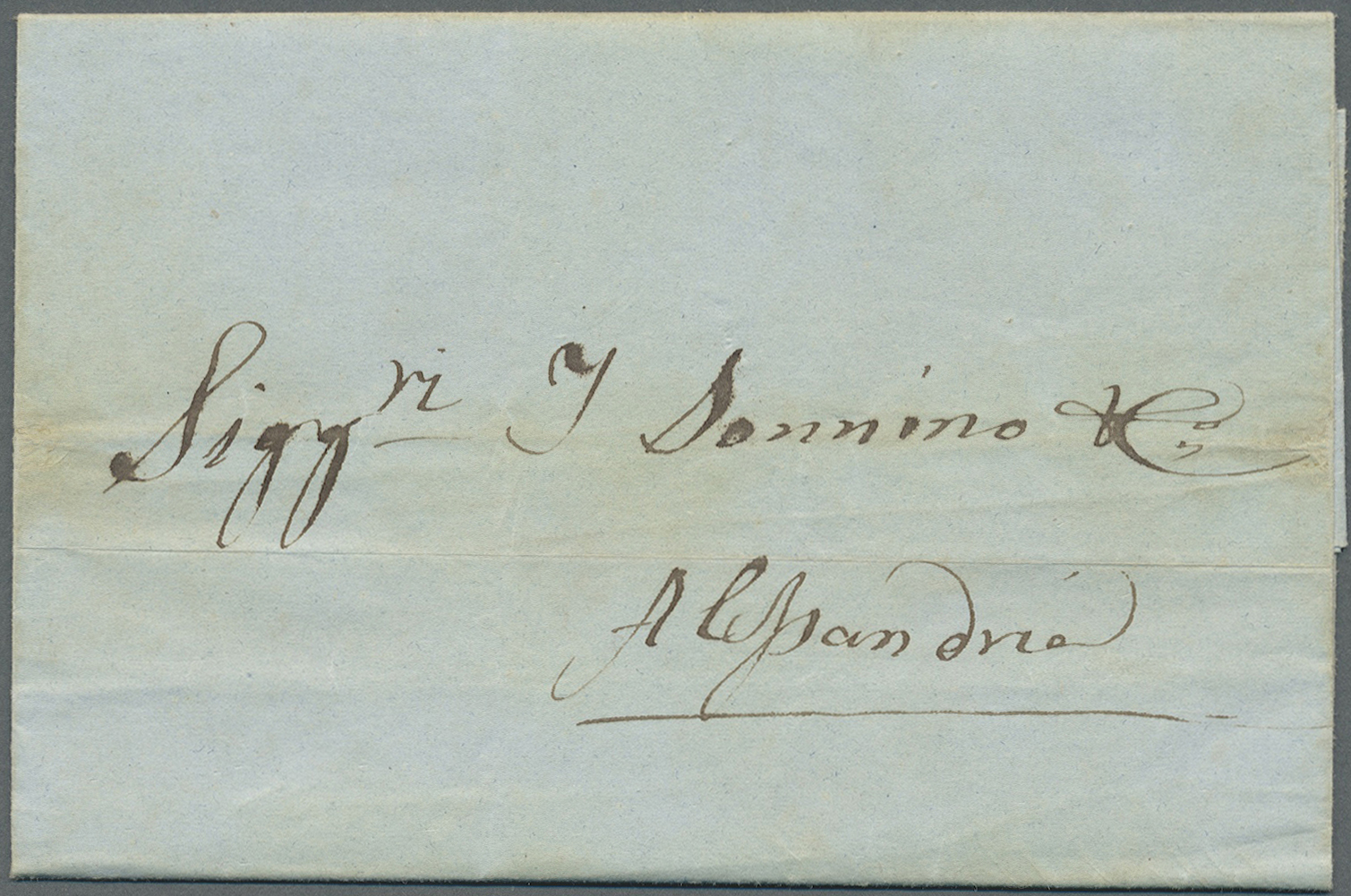 Br Ägypten - Vorphilatelie: 1839/1840/1842, Three stampless entire letters ex. the Sonnino correspondence.
