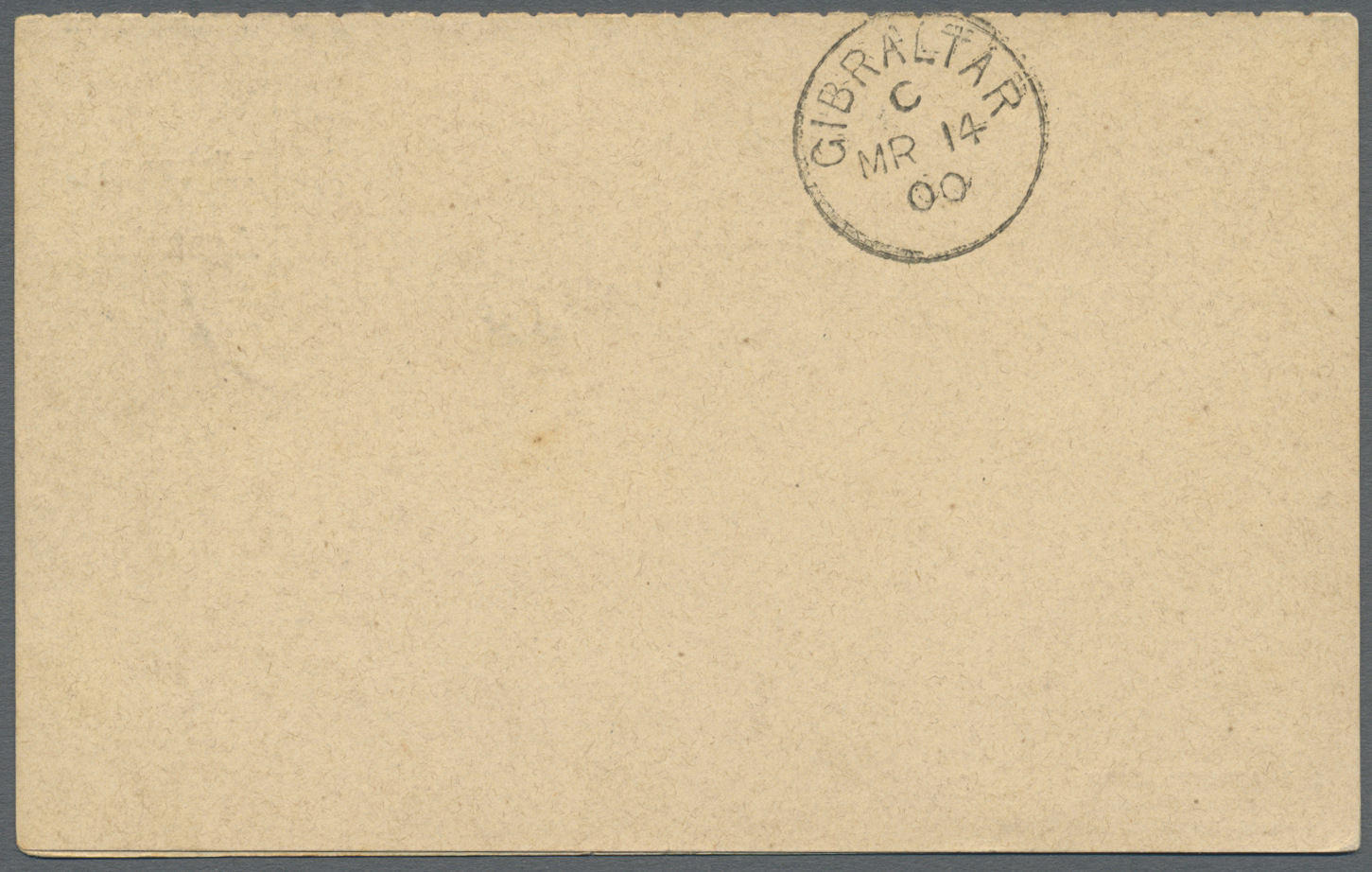 GA Britische Post In Marokko - Ganzsachen: 1900 (13.3.), Gibraltar Reply Postcard QV 5c. Green Optd. 'Morocco Age - Bureaux Au Maroc / Tanger (...-1958)