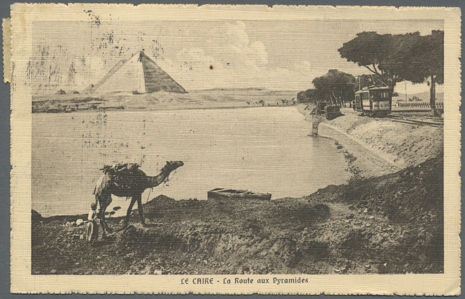 Br Ägypten: 1900-1914: Group Of Five Picture Postcards Sent To The U.S.A., With Lovely Scenes And Views, One With Specia - 1915-1921 British Protectorate
