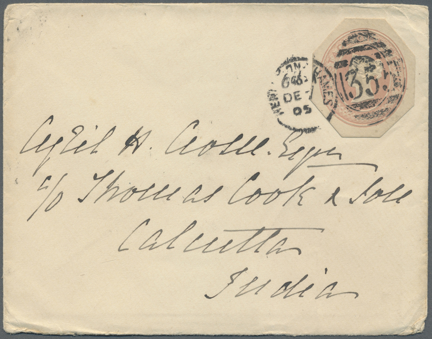 Br Großbritannien - Ganzsachen: 1905-06: Postal Stationery Cutouts QV 1d. Even On Three Covers From A Corresponde - 1840 Enveloppes Mulready