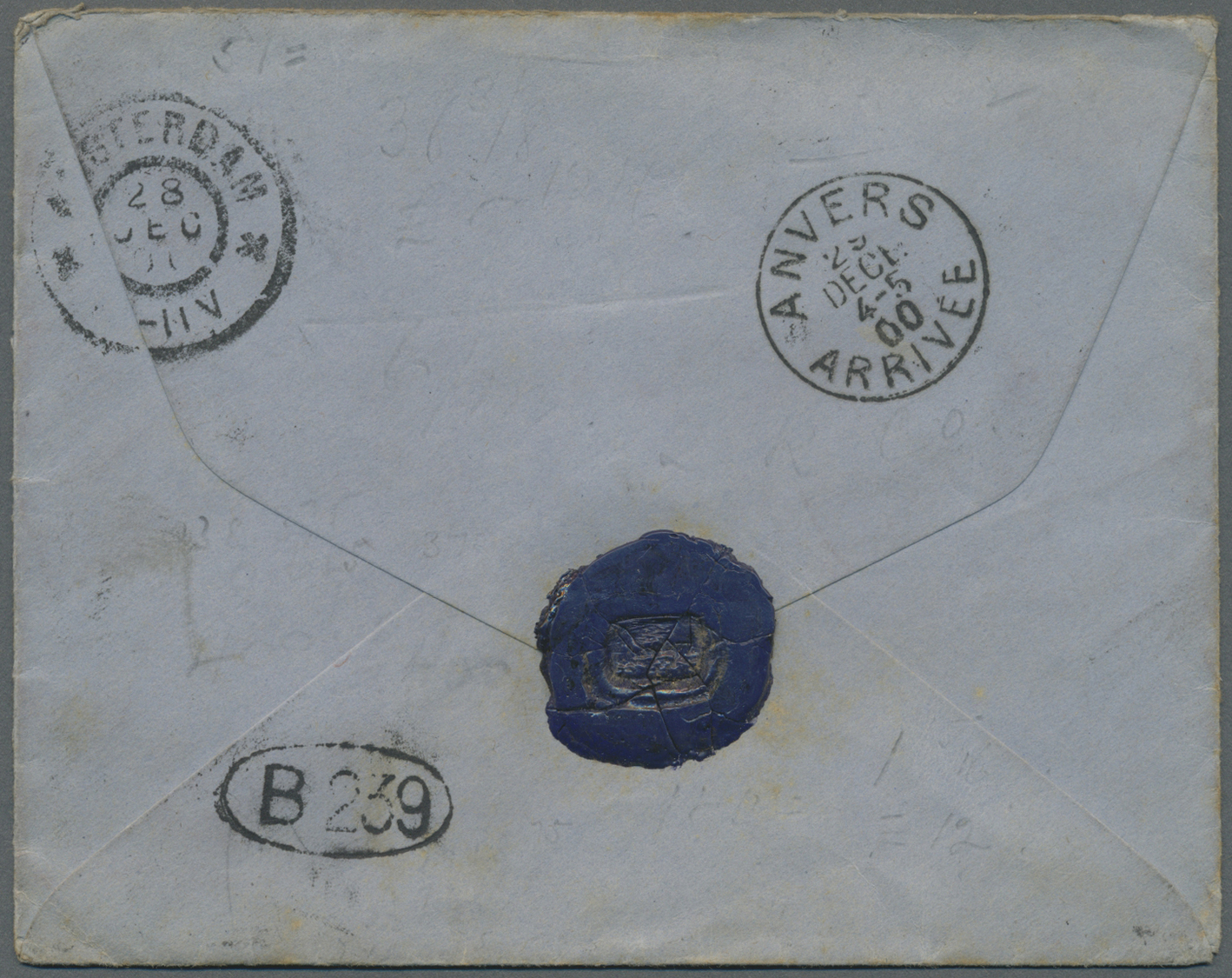 Br Großbritannien - Besonderheiten: 1900, 2 1/2 P. Victoria Auf Brief Aus LONDON / DEC 27 00 Nach Amsterdam, Dort - Autres & Non Classés
