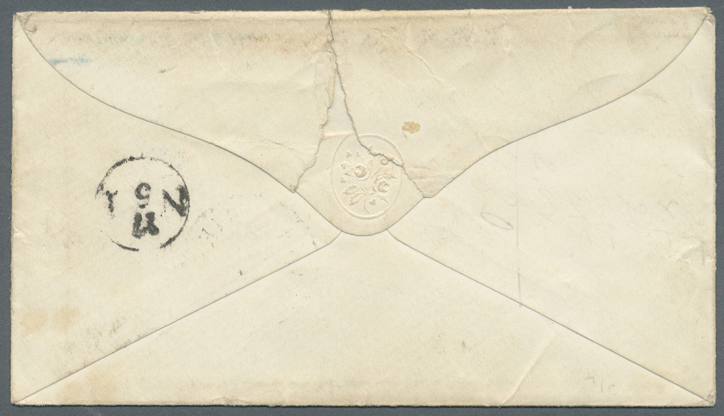 Br Ägypten - Besonderheiten: 1858 (AUSTRIAN POST OFFICES). Unstamped Envelope To Prussia Cancelled By Alexandrien Date S - Other & Unclassified