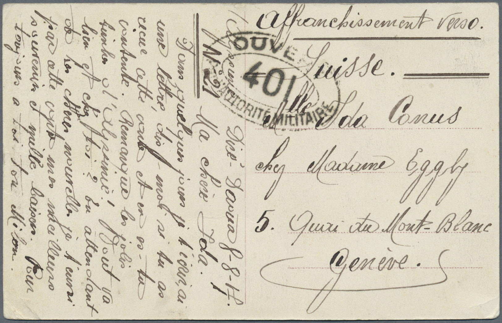 Br Äthiopien: 1917. Picture Post Card Of 'The Indian Business House, Ddire Daoua’ Addressed To Switzerland Bearing Yvert - Ethiopia
