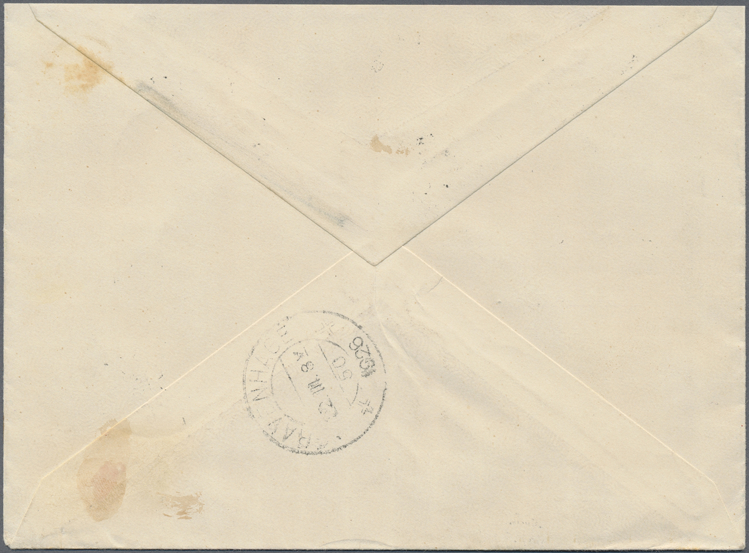 Br Äthiopien: 1926. Registered Envelope Addressed To The Netherlands Bearing Yvert 123, 6g Blue And Orange And Yvert 125 - Ethiopia