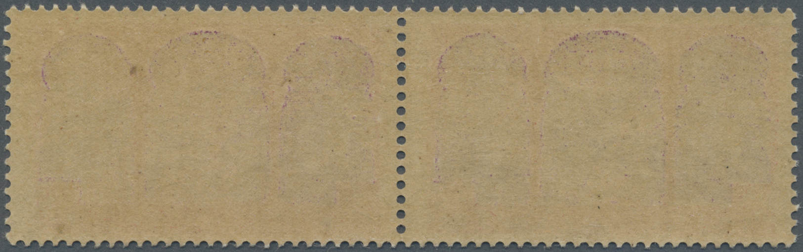 ** Algerien: 1926, 5fr. Red/violet, Horiz. Pair, Left Stamp Showing Variety "ALCERIE", Unmounted Mint. Maury 56c - Algeria (1962-...)