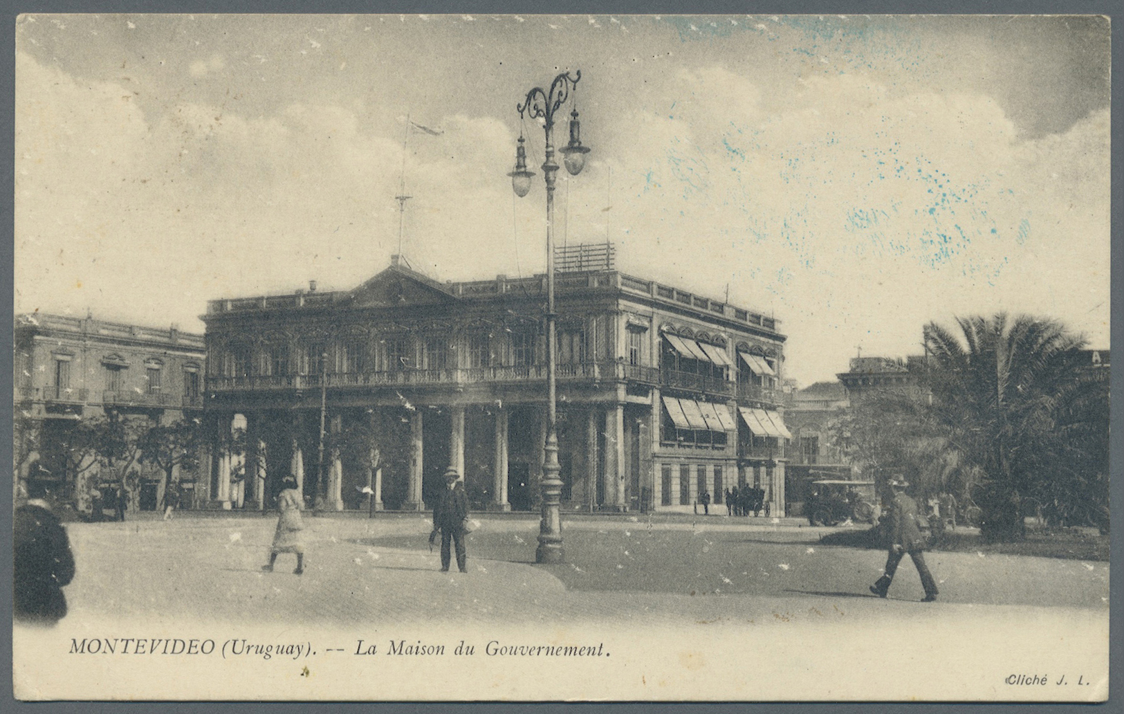 Argentinien: 1919. Picture Postcard Of 'Government House, Montevideo' Written From Montevideo Addressed To France Cancel - Other & Unclassified