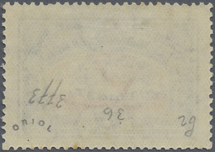 * Argentinien: 1930, Graf Zeppelin 1 P. With Inverted Overprint, Unused, One Spot, Otherwise Fine, Signed, Rare - Other & Unclassified