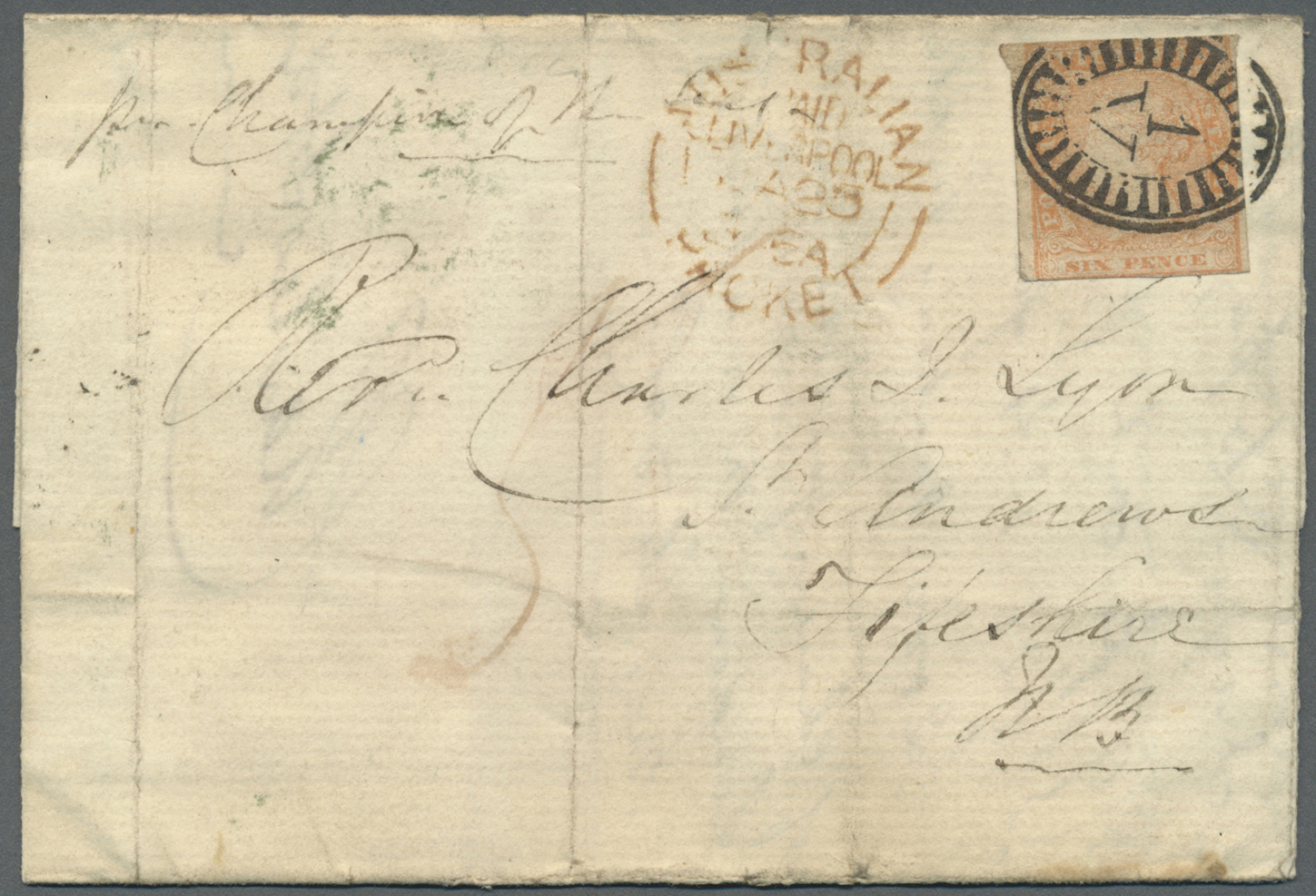 Br Victoria: 1855/1856, Four Covers And One Folded Entire Each Bearing Woodblocks 6d Dull Orange (mixed Cuttings) All Ad - Covers & Documents
