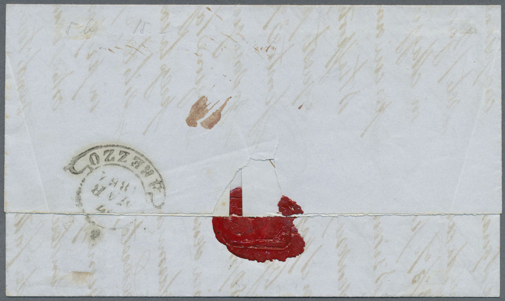Br Italien - Altitalienische Staaten: Toscana: 1854. Letter , M/s Endored "Pressantissimi" And "Franca" With 2 Cr - Toscane