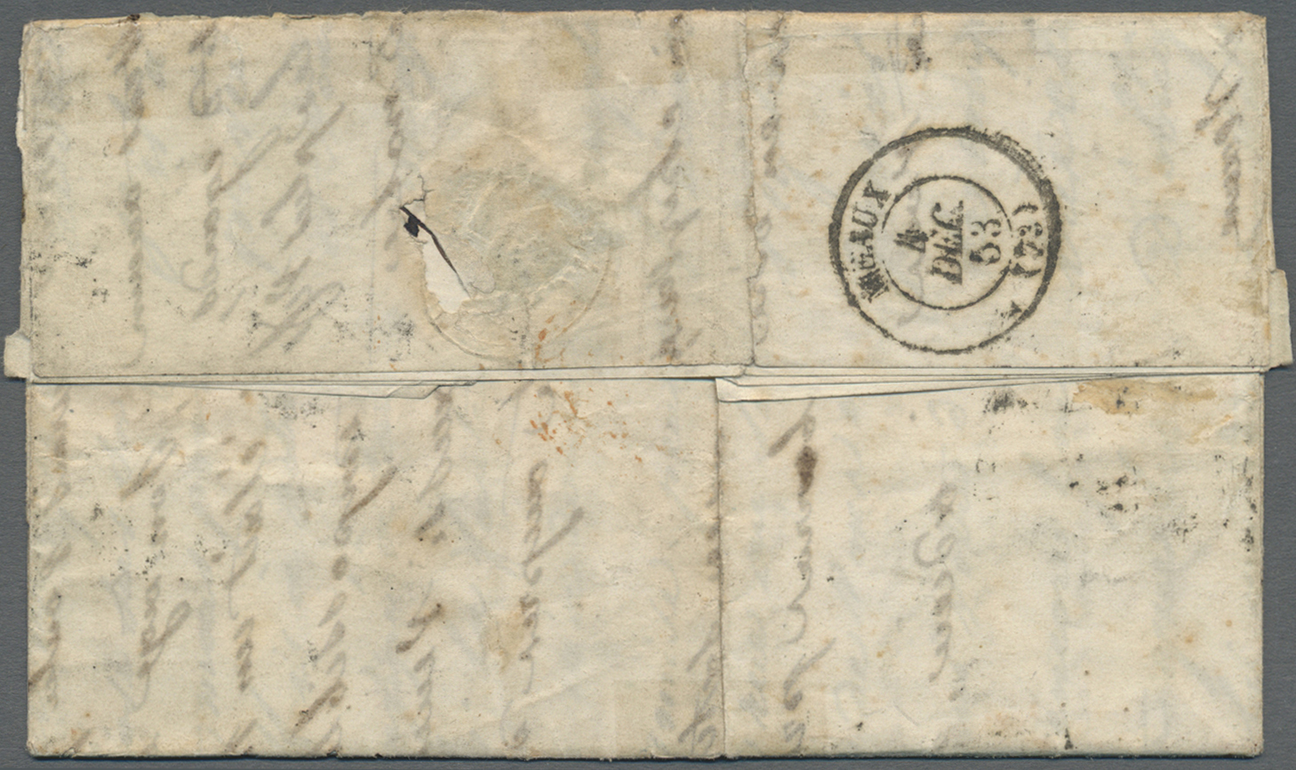 Br Italien - Altitalienische Staaten: Toscana: 1863. Envelope To France Bearing Yvert 8, 9c Brown/lilac Tied By B - Toscane