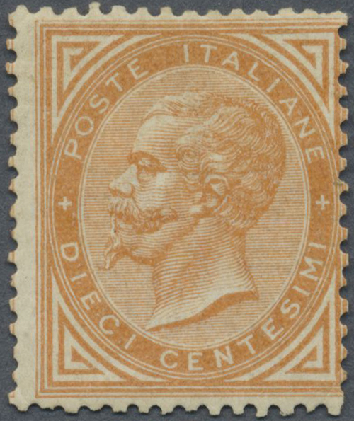 * Italien: 1863, 1c. Brownorange, Mint Regummed, Fine And Fresh, Michel Catalogue Value 2.500,- Euro - Marcophilia