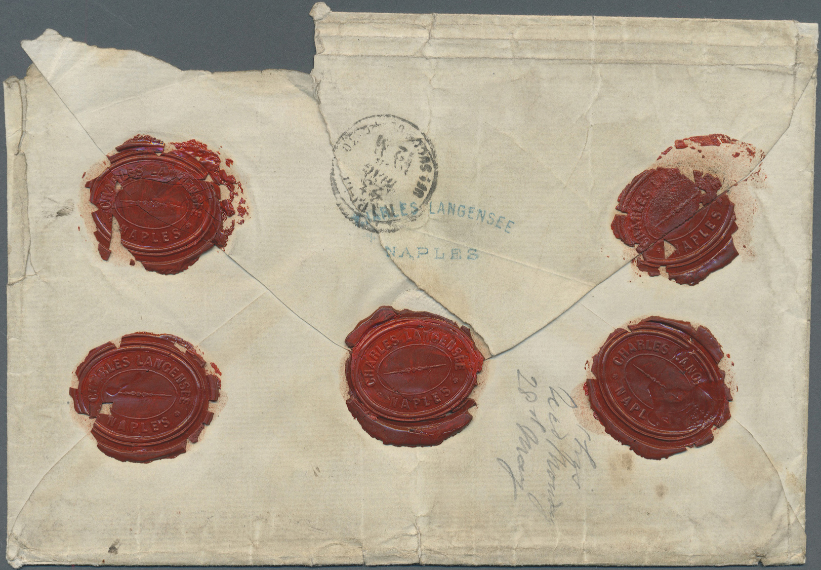 Br Italien: 1866. Registered Envelope Addressed To London Bearing Yvert 19, 40c Rose And Yvert 21, 2 L Orange (st - Marcophilia