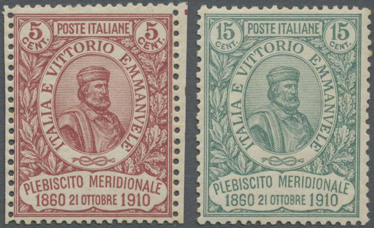** Italien: 1910, Napoli Issue Both Values Mint Never Hinged, Very Fine And Fresh, Sassone Catalogue Value 1.200, - Marcophilie